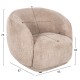 ΠΟΛΥΘΡΟΝΑ KARPEN HM9600.08 ΜΠΕΖ ΜΠΟΥΚΛΕ ΥΦΑΣΜΑ 93x87x78Υ εκ.