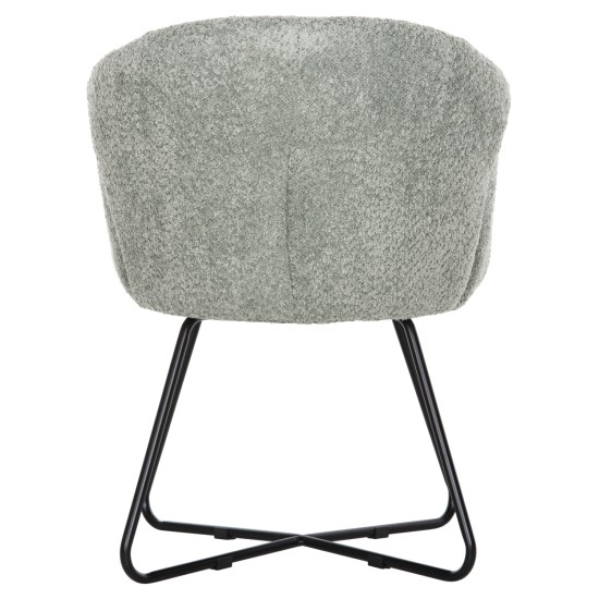 ΠΟΛΥΘΡΟΝΑ HARNIS HM9603.05 ΦΥΣΤΙΚΙ ΜΠΟΥΚΛΕ-ΜΑΥΡΑ ΜΕΤΑΛ.ΠΟΔΙΑ ΧΙΑΣΤΙ 59,5x64x77Υεκ