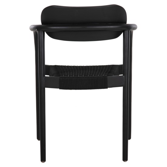 ΠΟΛΥΘΡΟΝΑ OSLO HM9636.12 ΞΥΛΟ TEAK ΜΑΥΡΟ & ΜΑΥΡΟ ΣΧΟΙΝΙ 55x54x80Yεκ.