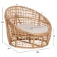ΠΟΛΥΘΡΟΝΑ ENTO HM9814 RATTAN ΣΕ ΦΥΣΙΚΟ-ΜΠΕΖ ΜΑΞΙΛΑΡΙ 85x75x67Yεκ.