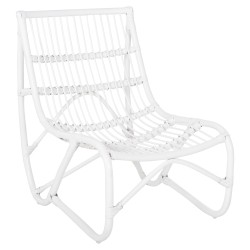ΠΟΛΥΘΡΟΝΑ GRINN HM9815.03 ΡΑΒΔΟΙ RATTAN ΣΕ ΛΕΥΚΟ 56,5x73,5x79,5Υ εκ.