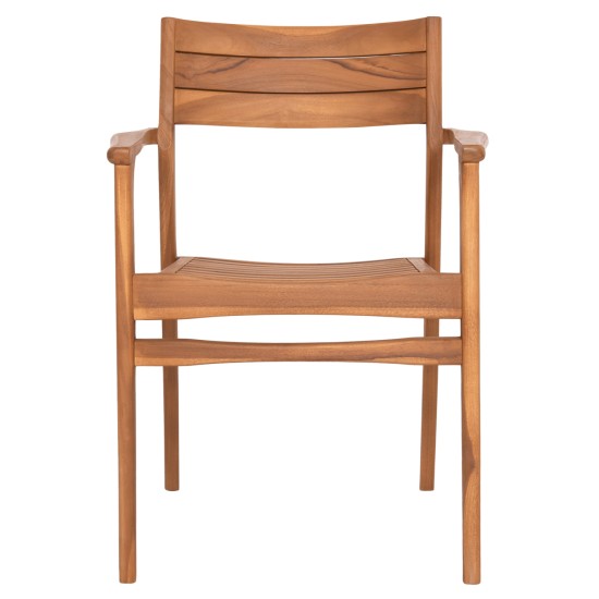 ΠΟΛΥΘΡΟΝΑ BOZZY HM9935 ΜΑΣΙΦ ΞΥΛΟ TEAK ΣΕ ΦΥΣΙΚΟ 58x61x80,5Υ