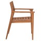 ΠΟΛΥΘΡΟΝΑ BOZZY HM9935 ΜΑΣΙΦ ΞΥΛΟ TEAK ΣΕ ΦΥΣΙΚΟ 58x61x80,5Υ