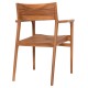 ΠΟΛΥΘΡΟΝΑ BOZZY HM9935 ΜΑΣΙΦ ΞΥΛΟ TEAK ΣΕ ΦΥΣΙΚΟ 58x61x80,5Υ