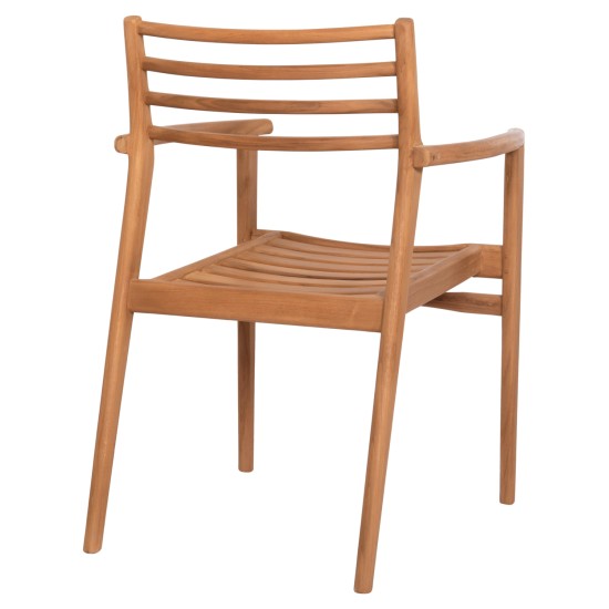 ΠΟΛΥΘΡΟΝΑ MOOSEN HM9936 ΜΑΣΙΦ ΞΥΛΟ TEAK ΣΕ ΦΥΣΙΚΟ 59x60x78,5Υ