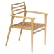ΠΟΛΥΘΡΟΝΑ MOOSEN HM9936 ΜΑΣΙΦ ΞΥΛΟ TEAK ΣΕ ΦΥΣΙΚΟ 59x60x78,5Υ