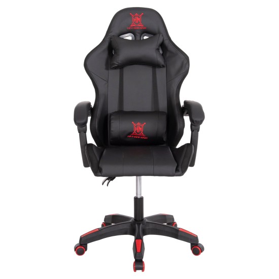 ΠΟΛΥΘΡΟΝΑ GAMING DARREN HM1203.01 ΜΑΥΡΟ-ΚΟΚΚΙΝΟ PVC 58.5x100x120Υεκ.