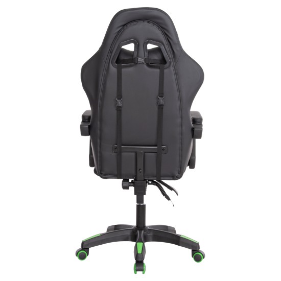 ΠΟΛΥΘΡΟΝΑ GAMING DARREN HM1203.03 ΜΑΥΡΟ-ΠΡΑΣΙΝΟ PVC & NYLON 58.5x100x120Υεκ. ΠΟΛΥΘΡΟΝΑ GAMING DARREN HM1203.03 ΜΑΥΡΟ-ΠΡΑΣΙΝΟ PVC & NYLON 58.5x100x120Υεκ.