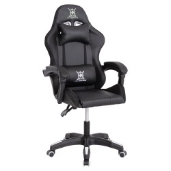 ΠΟΛΥΘΡΟΝΑ GAMING DARREN HM1203.04 ΜΑΥΡΟ-ΛΕΥΚΟ PVC 58.5x100x120Υεκ.