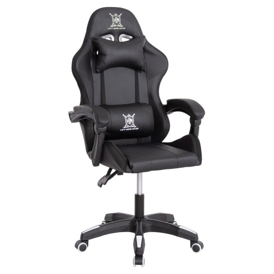 ΠΟΛΥΘΡΟΝΑ GAMING DARREN HM1203.04 ΜΑΥΡΟ-ΛΕΥΚΟ PVC 58.5x100x120Υεκ.