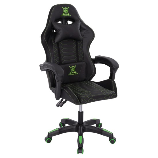 ΠΟΛΥΘΡΟΝΑ GAMING LOOT HM1204 ΜΑΥΡΟ-ΠΡΑΣΙΝΟ PVC & NYLON 60x60x120Υεκ. ΠΟΛΥΘΡΟΝΑ GAMING LOOT HM1204 ΜΑΥΡΟ-ΠΡΑΣΙΝΟ PVC & NYLON 60x60x120Υεκ.