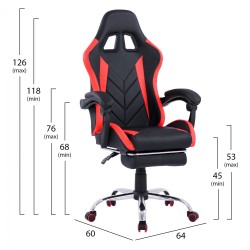ΠΟΛΥΘΡΟΝΑ GAMING SKYLER ΜΕ ΑΝΑΚΛΙΝΟΜΕΝΗ ΠΛΑΤΗ ΚΑΙ ΥΠΟΠΟΔΙΟ HM1157.08 ΣΕ ΧΡΩΜΑ ΜΑΥΡΟ-ΜΠΛΕ ΠΟΛΥΘΡΟΝΑ GAMING SKYLER ΜΕ ΑΝΑΚΛΙΝΟΜΕΝΗ ΠΛΑΤΗ ΚΑΙ ΥΠΟΠΟΔΙΟ HM1157.08 ΣΕ ΧΡΩΜΑ ΜΑΥΡΟ-ΜΠΛΕ