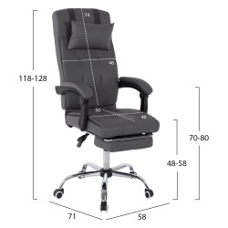 ΠΟΛΥΘΡΟΝΑ ΓΡΑΦΕΙΟΥ ΔΙΕΥΘΥΝΤΙΚΗ ΓΚΡΙ HM1057.20 ΜΕ ΠΤΥΣΣΟΜΕΝΟ ΥΠΟΠΟΔΙΟ 58x71x128Y εκ. ΠΟΛΥΘΡΟΝΑ ΓΡΑΦΕΙΟΥ ΔΙΕΥΘΥΝΤΙΚΗ ΓΚΡΙ HM1057.20 ΜΕ ΠΤΥΣΣΟΜΕΝΟ ΥΠΟΠΟΔΙΟ 58x71x128Y εκ.