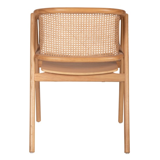ΠΟΛΥΘΡΟΝΑ KENLEE HM9872 ΦΡΑΞΙΝΟΣ ΚΑΙ ΦΥΣΙΚΟ RATTAN RATTAN ΣΕ ΦΥΣΙΚΟ 57,5x55x81Yεκ.