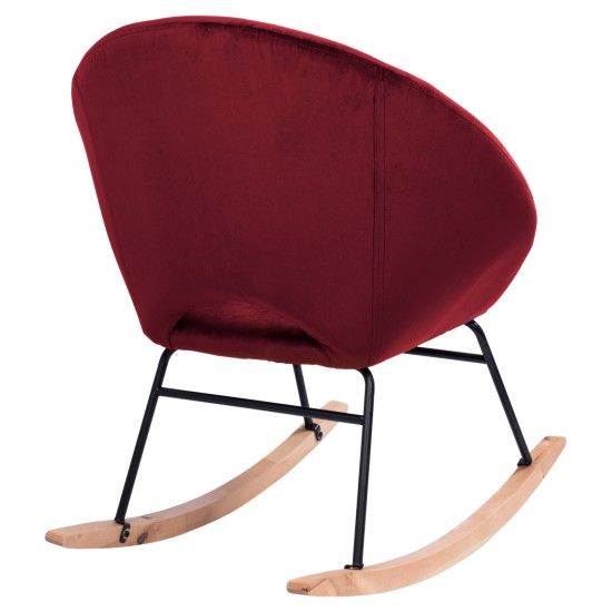 ΠΟΛΥΘΡΟΝΑ ΚΟΥΝΙΣΤΗ PAULINA HM8399.06 ΚΟΚΚΙΝΟ ΒΟΥΡΓΟΥΝΔΙΑΣ ΒΕΛΟΥΔΟ 76X86X76Υ εκ.