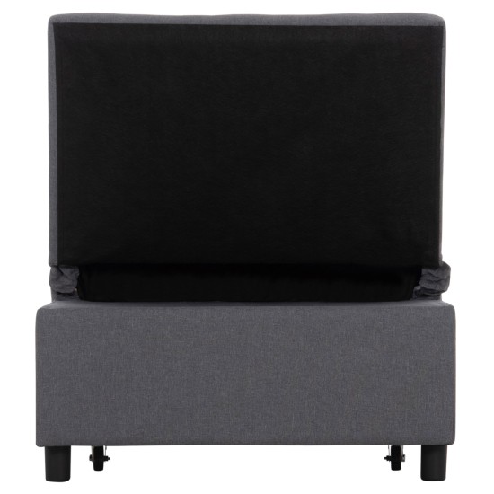 ΠΟΛΥΘΡΟΝΑ-ΚΡΕΒΑΤΙ LIBRE HM3295.01 ΓΚΡΙ ΥΦΑΣΜΑ 75x106x87Υεκ.