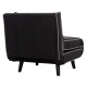 ΠΟΛΥΘΡΟΝΑ ΚΡΕΒΑΤΙ BRAXTON HM8425.03 ΜΑΥΡΟ ΥΦΑΣΜΑ 78x88x78Υεκ.