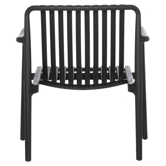 ΠΟΛΥΘΡΟΝΑ LOUNGE ΕΞΩΤ.ΧΩΡΟΥ MALEN HM6626.02 ΜΑΥΡΟ ΠΟΛΥΠΡΟΠΥΛΕΝΙΟ 67x75x75Υεκ