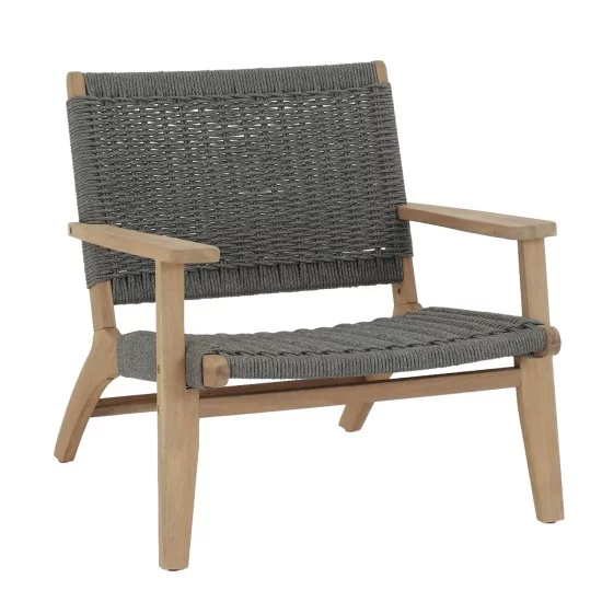 ΠΟΛΥΘΡΟΝΑ LOUNGE MONTER HM6241.02 ΞΥΛΟ ΑΚΑΚΙΑΣ ΦΥΣΙΚΟ-ΣΧΟΙΝΙ ΓΚΡΙ 78x62x67Υεκ