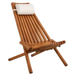 ΠΟΛΥΘΡΟΝΑ LOUNGE ΜΕ ΜΑΞΙΛΑΡΑΚΙ ΠΤΥΣΣΟΜΕΝΗ SHIGAN HM6530 ΞΥΛΟ ΑΚΑΚΙΑΣ 56.5x83x87Υεκ