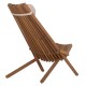 ΠΟΛΥΘΡΟΝΑ LOUNGE ΜΕ ΜΑΞΙΛΑΡΑΚΙ ΠΤΥΣΣΟΜΕΝΗ SHIGAN HM6530 ΞΥΛΟ ΑΚΑΚΙΑΣ 56.5x83x87Υεκ