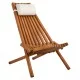ΠΟΛΥΘΡΟΝΑ LOUNGE ΜΕ ΜΑΞΙΛΑΡΑΚΙ ΠΤΥΣΣΟΜΕΝΗ SHIGAN HM6530 ΞΥΛΟ ΑΚΑΚΙΑΣ 88x59x82.5Υεκ