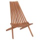 ΠΟΛΥΘΡΟΝΑ LOUNGE ΠΤΥΣΣΟΜΕΝΗ SHIGAO HM18112 ΞΥΛΟ TEAK--ΦΥΣΙΚΟ 61x88.5x89Υεκ.