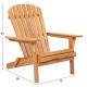 ΠΟΛΥΘΡΟΝΑ LOUNGE ΠΤΥΣΣΟΜΕΝΗ SKALL HM6619 ΞΥΛΟ TEAK ΦΥΣΙΚΟ 70x89x95Υεκ.