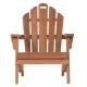 ΠΟΛΥΘΡΟΝΑ LOUNGE ΠΤΥΣΣΟΜΕΝΗ SKALL HM6619 ΞΥΛΟ TEAK ΦΥΣΙΚΟ 70.5x85x92Υεκ.