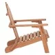ΠΟΛΥΘΡΟΝΑ LOUNGE ΠΤΥΣΣΟΜΕΝΗ SKALL HM6619 ΞΥΛΟ TEAK ΦΥΣΙΚΟ 70.5x85x92Υεκ.
