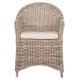 ΠΟΛΥΘΡΟΝΑ ΜΕ ΕΚΡΟΥ ΜΑΞΙΛΑΡΙ KEYLA HM9536 ΚΑΦΕ RATTAN 63x65x87Υεκ.