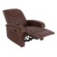 ΠΟΛΥΘΡΟΝΑ RELAX ΜΕ ΜΗΧΑΝΙΣΜΟ MASSAGE ROCCA HM0026.02 PU ΕΚΡΟΥ 80x96x97 εκ.