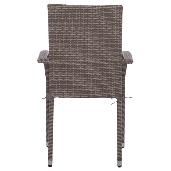 ΠΟΛΥΘΡΟΝΑ ΜΕΤΑΛΛΙΚΗ ANISHA ΜΕ ΜΑΞΙΛΑΡΙ WICKER ΓΚΡΙ ΣΤΟΙΒΑΖΟΜΕΝΗ 56x60x94 εκ.HM5685.01