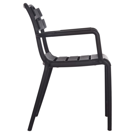 ΠΟΛΥΘΡΟΝΑ ΠΟΛΥΠΡΟΠΥΛΕΝΙΟΥ PHILLY HM6123.02 ΜΑΥΡΟ 58.5x49x83.5Υεκ.