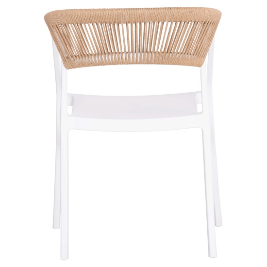 ΠΟΛΥΘΡΟΝΑ ΠΟΛΥΠΡΟΠΥΛΕΝΙΟΥ BOGI HM6240.01 ΛΕΥΚΗ ΜΕ ΜΠΕΖ ΣΧΟΙΝΙ 55x53.5x74Υεκ.