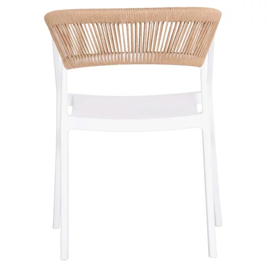 ΠΟΛΥΘΡΟΝΑ ΠΟΛΥΠΡΟΠΥΛΕΝΙΟΥ BOGI HM6240.01 ΛΕΥΚΗ ΜΕ ΜΠΕΖ ΣΧΟΙΝΙ 55x53.5x74Υεκ.