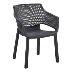 ΠΟΛΥΘΡΟΝΑ ΠΟΛΥΠΡΟΠΥΛΕΝΙΟΥ PEGGY HM6368.02 ΜΑΥΡΟ 60x55x79Υεκ