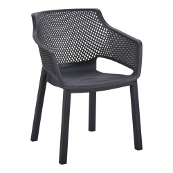 ΠΟΛΥΘΡΟΝΑ ΠΟΛΥΠΡΟΠΥΛΕΝΙΟΥ PEGGY HM6368.02 ΜΑΥΡΟ 60x55x79Υεκ