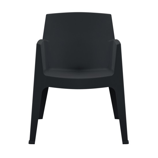 ΠΟΛΥΘΡΟΝΑ ΠΟΛΥΠΡΟΠΥΛΕΝΙΟΥ SLEEK HM6370.02 ΜΑΥΡΗ 57x56x82,5Υεκ.