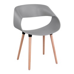 ΠΟΛΥΘΡΟΝΑ ΠΟΛΥΠΡΟΠΥΛΕΝΙΟΥ MAGGIE HM8600.10 ΣΕ ΓΚΡΙ ΧΡΩΜΑ 59x53x80Υ εκ.