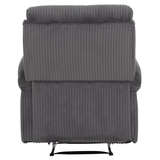 ΠΟΛΥΘΡΟΝΑ RELAX DIONI HM3296.11 ΓΚΡΙ ΡΙΓΕ ΥΦΑΣΜΑ 85x90x100Υεκ.