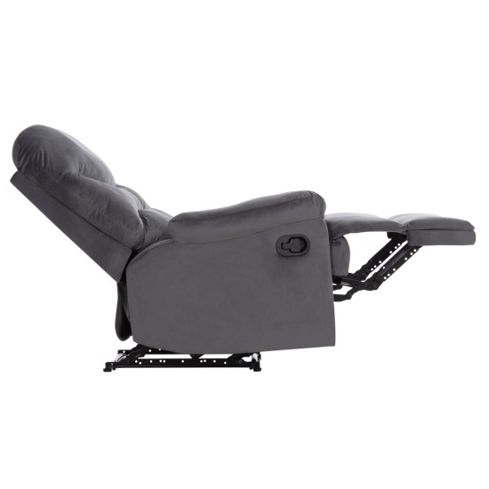 ΠΟΛΥΘΡΟΝΑ RELAX BRAYLEN HM3298.01 ΓΚΡΙ ΒΕΛΟΥΔΟ 85x90x95Υεκ.