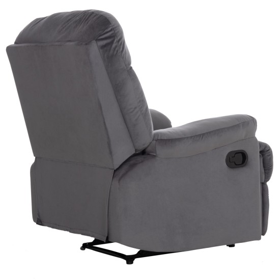 ΠΟΛΥΘΡΟΝΑ RELAX BRAYLEN HM3298.01 ΓΚΡΙ ΒΕΛΟΥΔΟ 85x90x95Υεκ.