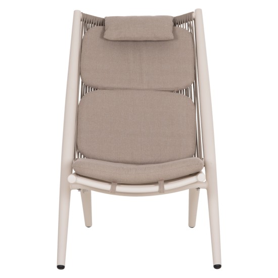 ΠΟΛΥΘΡΟΝΑ RELAX REMUS HM6642.02 ΑΛΟΥΜΙΝΙΟ ΛΕΥΚΟ-ΣΧΟΙΝΙ OLEFIN ΜΠΕΖ 63x87x94Υεκ.