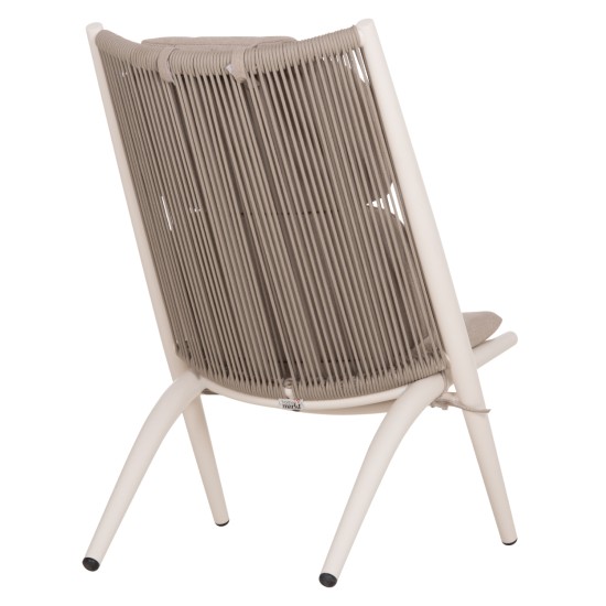 ΠΟΛΥΘΡΟΝΑ RELAX REMUS HM6642.02 ΑΛΟΥΜΙΝΙΟ ΛΕΥΚΟ-ΣΧΟΙΝΙ OLEFIN ΜΠΕΖ 63x87x94Υεκ.