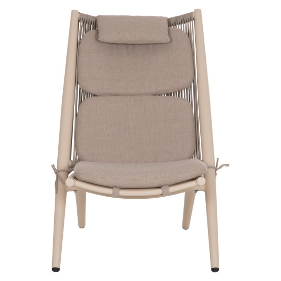 ΠΟΛΥΘΡΟΝΑ RELAX REMUS HM6642.04 ΑΛΟΥΜΙΝΙΟ ΣΑΜΠΑΝΙ-ΣΧΟΙΝΙ OLEFIN ΜΠΕΖ 63x87x94Υεκ.