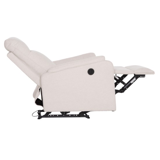 ΠΟΛΥΘΡΟΝΑ RELAX ΜΕ ΗΛΕΚΤΡΙΚΗ ΑΝΑΚΛΙΣΗ SYNTHIA HM3309.01 ΜΠΕΖ ΥΦΑΣΜΑ 75x86x100Yεκ