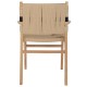 ΠΟΛΥΘΡΟΝΑ BAND RUBBERWOOD ΚΑΙ ΣΧΟΙΝΙ 62,5x60x88Yεκ.HM9324.01