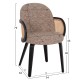 ΠΟΛΥΘΡΟΝΑ ΤΡΑΠΕΖΑΡΙΑΣ BECKER HM18246.03 PLYWOOD ΜΑΥΡΟ--ΚΑΦΕ ΥΦΑΣΜΑ 54x62x79Υεκ.