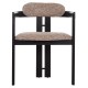 ΠΟΛΥΘΡΟΝΑ ΤΡΑΠΕΖΑΡΙΑΣ KALL HM18247.02 ΚΑΦΕ ΥΦΑΣΜΑ--PLYWOOD ΣΕ ΜΑΥΡΟ 56x45x73Υεκ